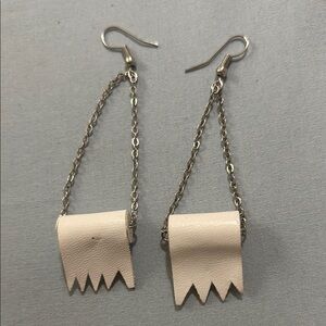 Paper towel Chain Earrings